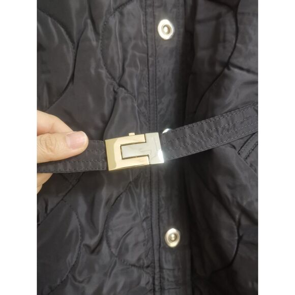 TORY BURCH Women's Long Black Down Coat - Picture 3 of 6